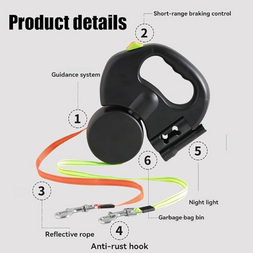 Tangle-Free Dual Dog Leash
