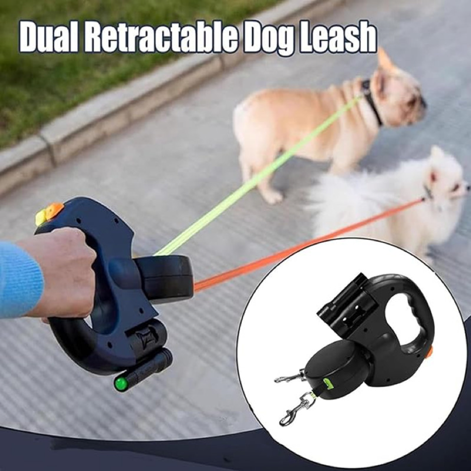 Tangle-Free Dual Dog Leash
